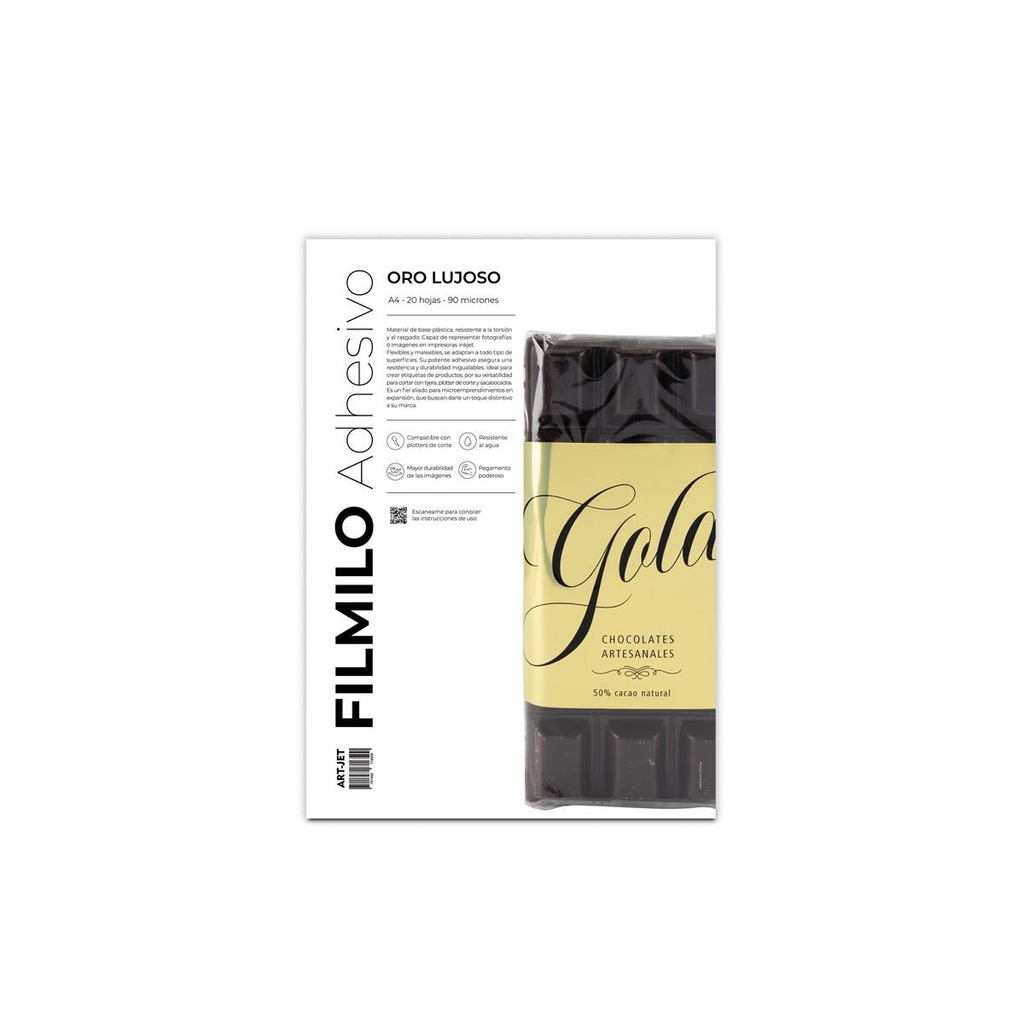 Filmino Adhesivo Oro Lujoso 20h ArtJet