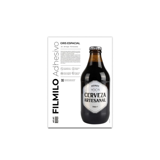 Filmino Adhesivo Gris Espacial 20h ArtJet
